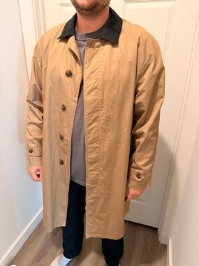 Men's Tan Long Coat ZARA
